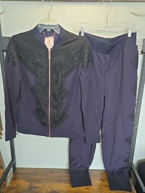 Ted Baker Navy Leisure Lounge Suit with Rose Gold Hardware Detail Set